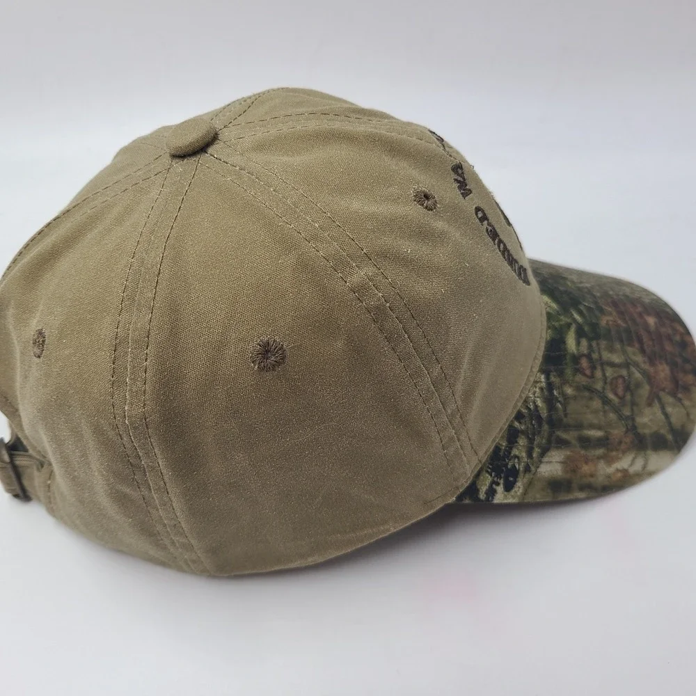 Wounded Warrior Outdoors Hat Strapback (Fits Small) Brown Camo Brim Casual Men‎